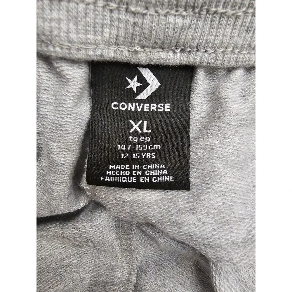 Converse All Star Girls Skort XL‎ 12-15 YRS Light Smoke Grey Heather 4MH380-GAK